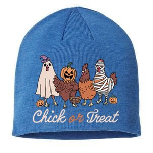 Chick Or Treat Halloween Witch Spooky Chicken Sustainable Beanie