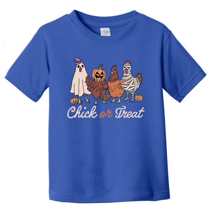 Chick Or Treat Halloween Witch Spooky Chicken Toddler T-Shirt