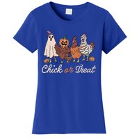 Chick Or Treat Halloween Witch Spooky Chicken Women's T-Shirt