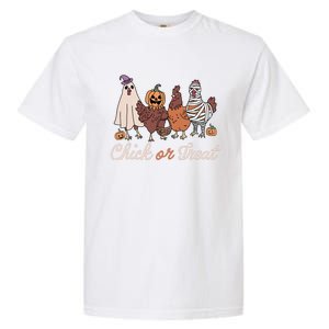 Chick Or Treat Halloween Witch Spooky Chicken Garment-Dyed Heavyweight T-Shirt