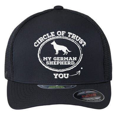 Circle Of Trust Funny German Shepherd Flexfit Unipanel Trucker Cap