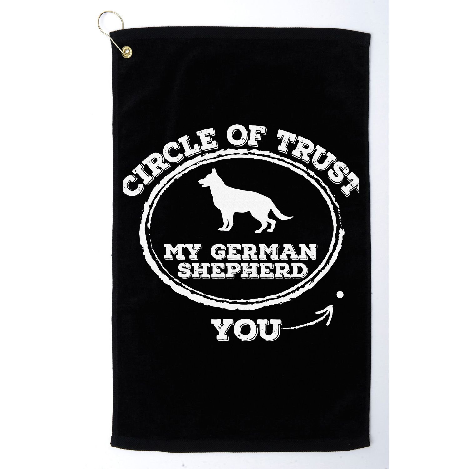 Circle Of Trust Funny German Shepherd Golf Towel