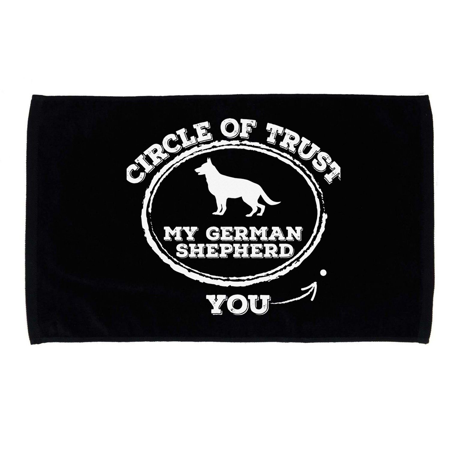 Circle Of Trust Funny German Shepherd Microfiber Hand Towel