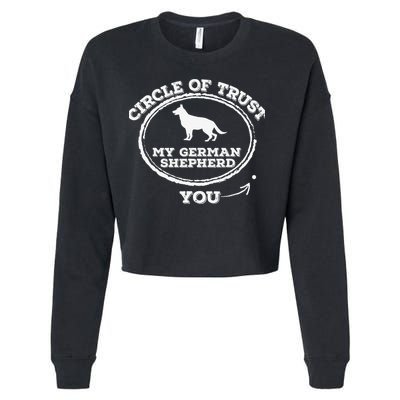 Circle Of Trust Funny German Shepherd Cropped Pullover Crew