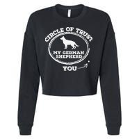 Circle Of Trust Funny German Shepherd Cropped Pullover Crew