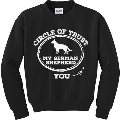 Circle Of Trust Funny German Shepherd Kids Sweatshirt
