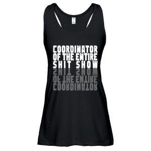 Coordinator Of The Entire Shit Show Funny Saying Sarcastic Ladies Essential Flowy Tank