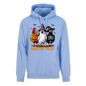 Chick Or Treat Spooky Chicken Witch Halloween Costume Unisex Surf Hoodie