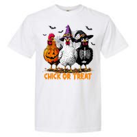 Chick Or Treat Spooky Chicken Witch Halloween Costume Garment-Dyed Heavyweight T-Shirt