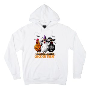 Chick Or Treat Spooky Chicken Witch Halloween Costume Hoodie