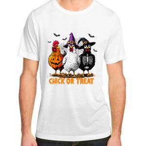 Chick Or Treat Spooky Chicken Witch Halloween Costume Adult ChromaSoft Performance T-Shirt