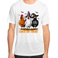 Chick Or Treat Spooky Chicken Witch Halloween Costume Adult ChromaSoft Performance T-Shirt