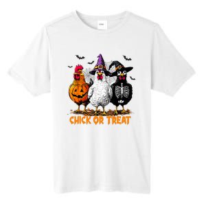 Chick Or Treat Spooky Chicken Witch Halloween Costume Tall Fusion ChromaSoft Performance T-Shirt