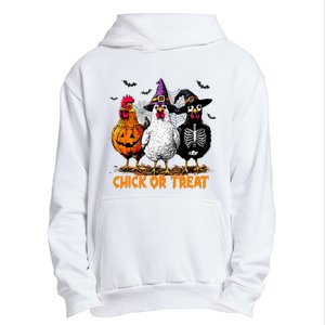 Chick Or Treat Spooky Chicken Witch Halloween Costume Urban Pullover Hoodie