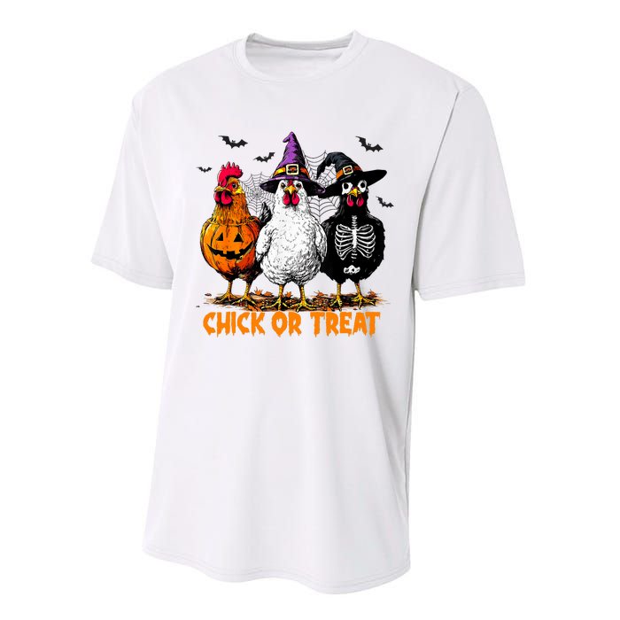 Chick Or Treat Spooky Chicken Witch Halloween Costume Performance Sprint T-Shirt