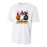 Chick Or Treat Spooky Chicken Witch Halloween Costume Youth Performance Sprint T-Shirt