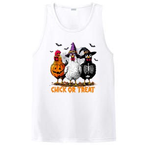 Chick Or Treat Spooky Chicken Witch Halloween Costume PosiCharge Competitor Tank