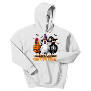 Chick Or Treat Spooky Chicken Witch Halloween Costume Kids Hoodie