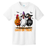 Chick Or Treat Spooky Chicken Witch Halloween Costume Kids T-Shirt