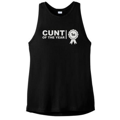 Cunt Of The Year Ladies PosiCharge Tri-Blend Wicking Tank