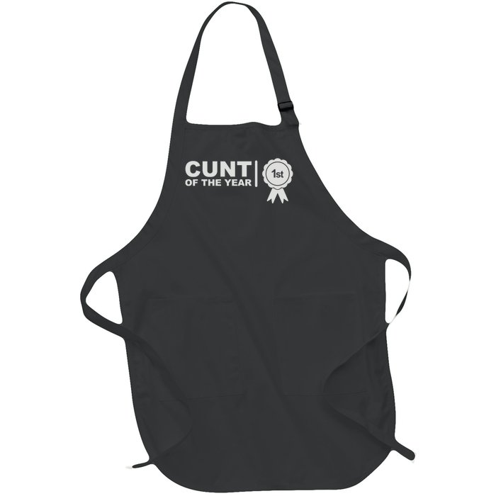 Cunt Of The Year Full-Length Apron With Pockets