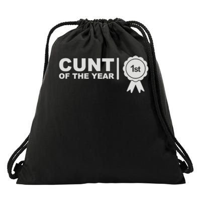 Cunt Of The Year Drawstring Bag