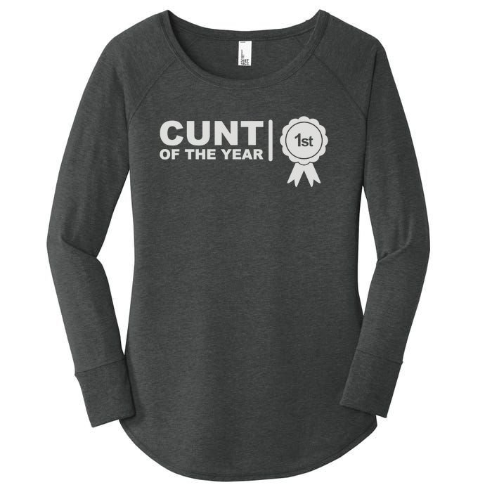 Cunt Of The Year Women's Perfect Tri Tunic Long Sleeve Shirt