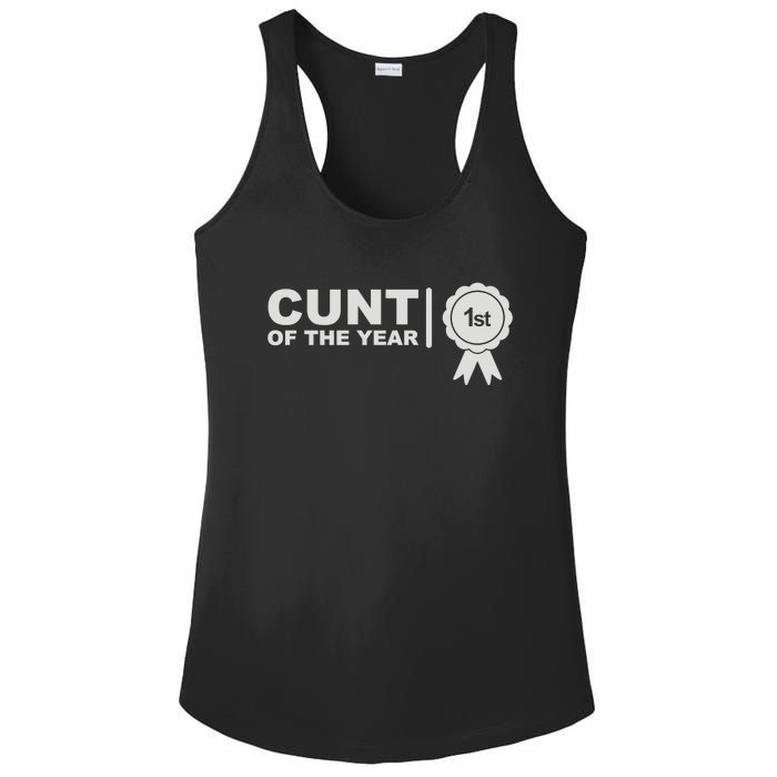 Cunt Of The Year Ladies PosiCharge Competitor Racerback Tank