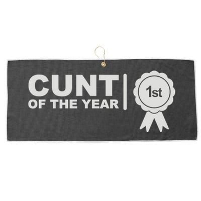 Cunt Of The Year Large Microfiber Waffle Golf Towel