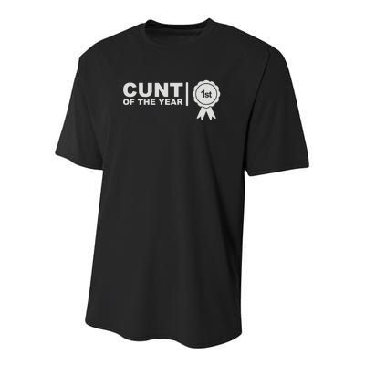 Cunt Of The Year Youth Performance Sprint T-Shirt