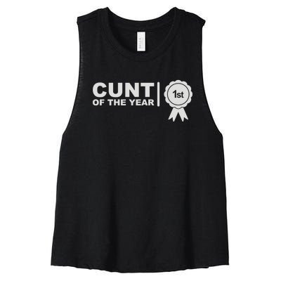 Cunt Of The Year Women's Racerback Cropped Tank