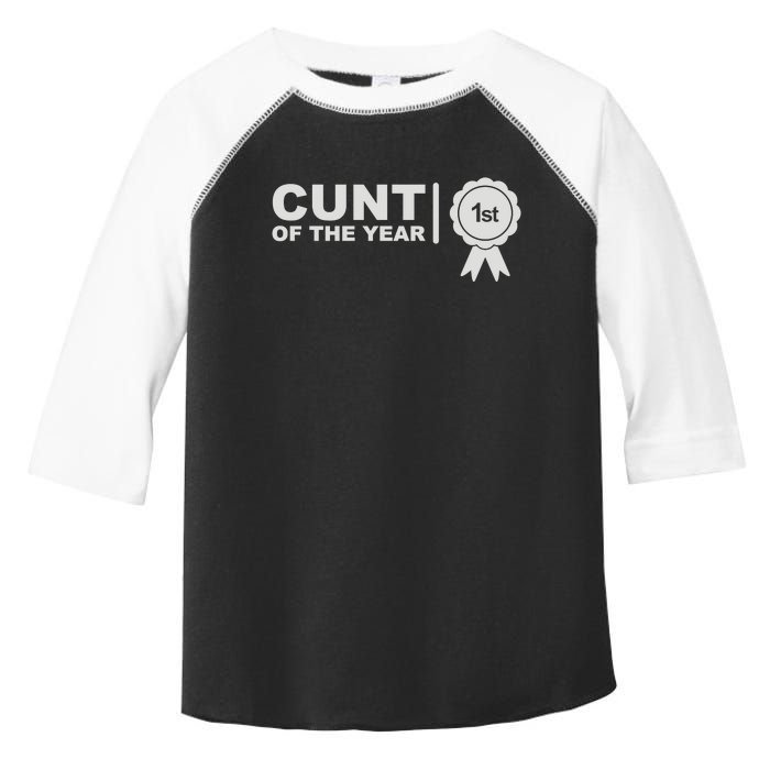 Cunt Of The Year Toddler Fine Jersey T-Shirt