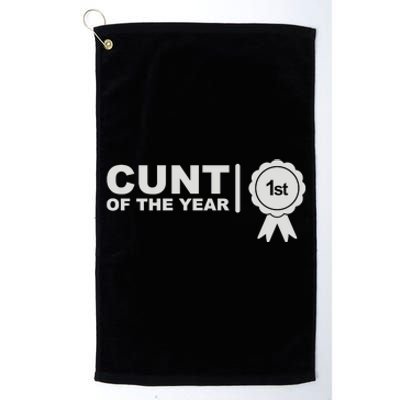 Cunt Of The Year Platinum Collection Golf Towel