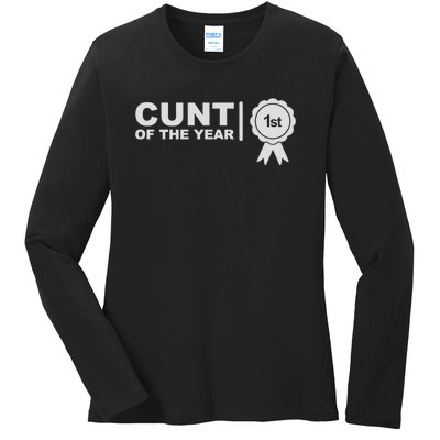 Cunt Of The Year Ladies Long Sleeve Shirt