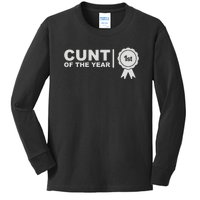 Cunt Of The Year Kids Long Sleeve Shirt