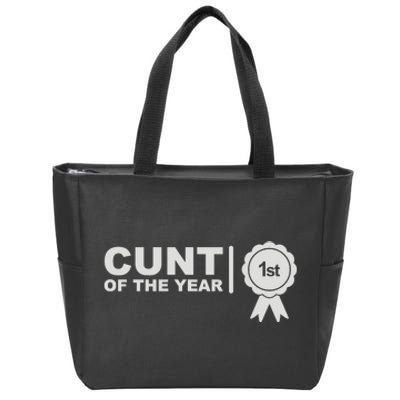 Cunt Of The Year Zip Tote Bag