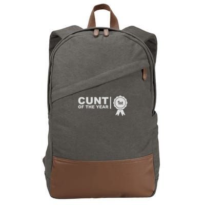 Cunt Of The Year Cotton Canvas Backpack