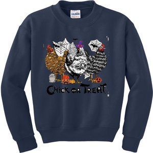 Chick Or Treat Kids Sweatshirt