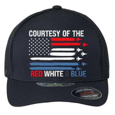 Courtesy Of The Red White And Blue Flexfit Unipanel Trucker Cap