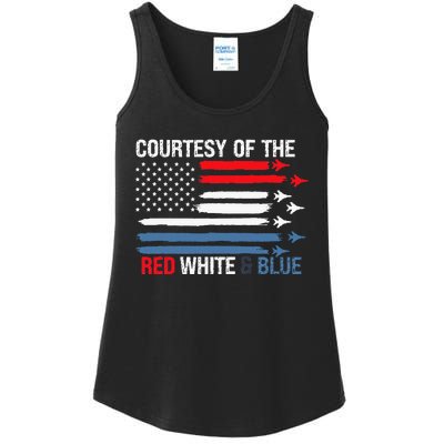 Courtesy Of The Red White And Blue Ladies Essential Tank