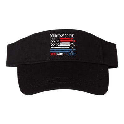 Courtesy Of The Red White And Blue Valucap Bio-Washed Visor