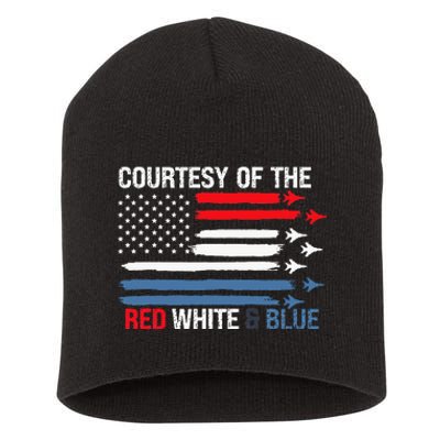 Courtesy Of The Red White And Blue Short Acrylic Beanie