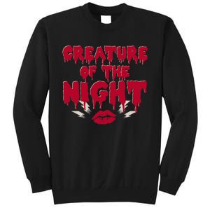 Creature Of The Night Rock Musical Horror Show Lips Sweatshirt