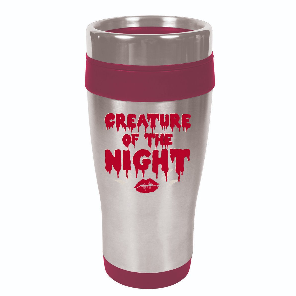 Creature Of The Night Rock Musical Horror Show Lips 16oz Travel Tumbler