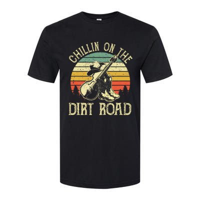 Chillin On The Dirt Road Western Life Rodeo Country Music Softstyle® CVC T-Shirt