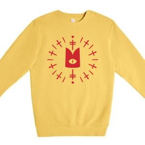 Cult Of The Lamb™ Eye Crown (Ritual) [Red] Premium Crewneck Sweatshirt