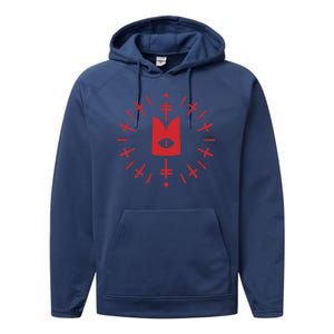 Cult Of The Lamb™ Eye Crown (Ritual) [Red] Performance Fleece Hoodie