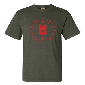 Cult Of The Lamb™ Eye Crown (Ritual) [Red] Garment-Dyed Heavyweight T-Shirt