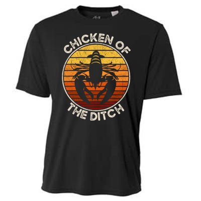 Chicken Of The Ditch Crawfish Boil Party Funny Cajun Lobster Cooling Performance Crew T-Shirt