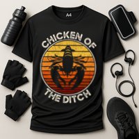 Chicken Of The Ditch Crawfish Boil Party Funny Cajun Lobster Cooling Performance Crew T-Shirt